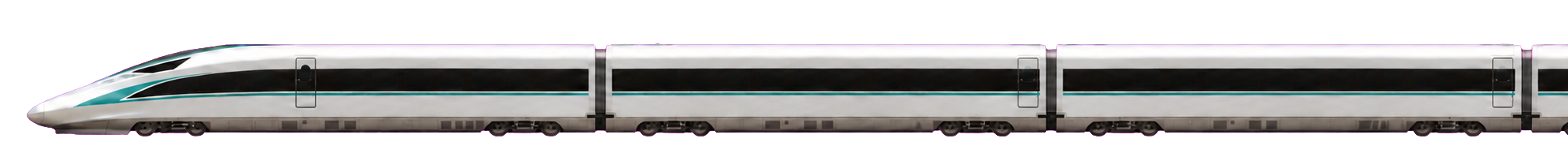 Side-profile illustration of a CR400AF, one of Xovee’s most-traveled train models