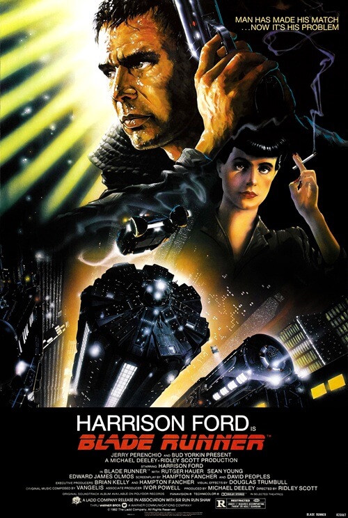 Blade Runner (1987 & 2017), directed by Ridley Scott (1987) & Denis Villeneuve (2017).